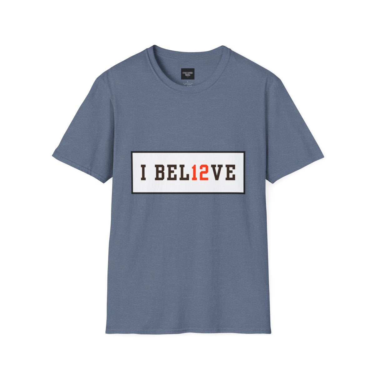 I BEL12VE T-Shirt - Multiple Color Options | Motivational Game Day Tee | Sports Fan Apparel