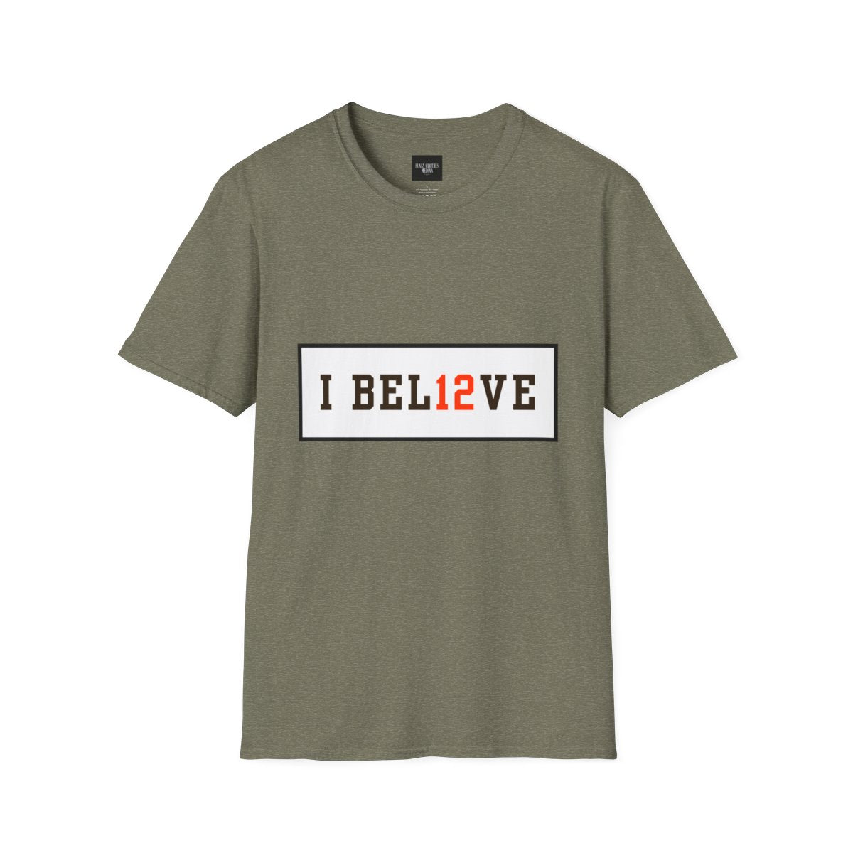 I BEL12VE T-Shirt - Multiple Color Options | Motivational Game Day Tee | Sports Fan Apparel