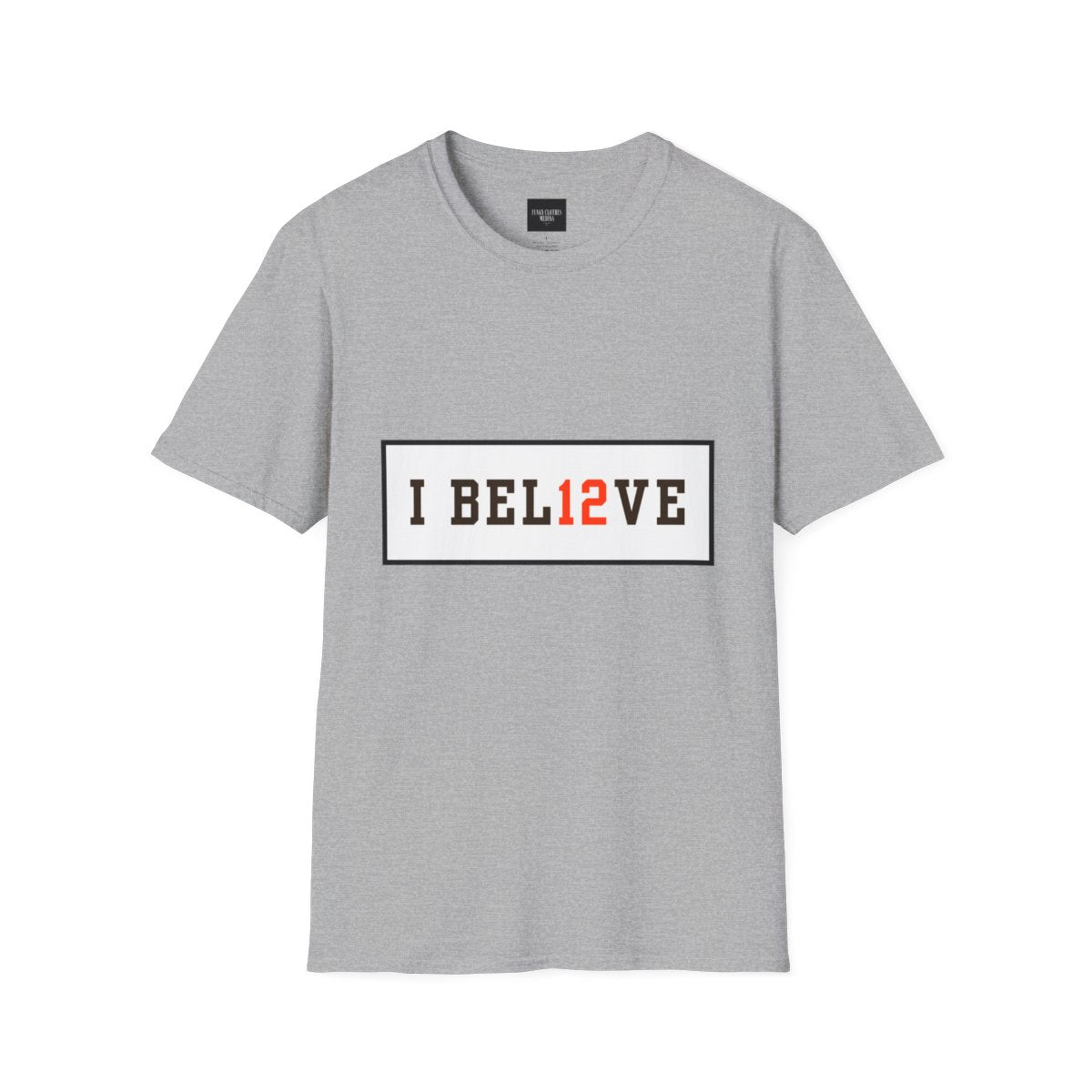 I BEL12VE T-Shirt - Multiple Color Options | Motivational Game Day Tee | Sports Fan Apparel